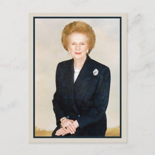 Margaret Thatcher, de IJzeren Dame Briefkaart (Voorkant)