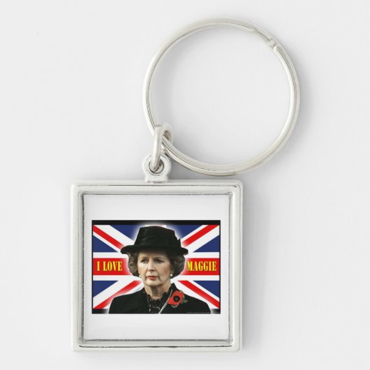 Margaret Thatcher I Love Maggie Sleutelhanger (Voorkant)