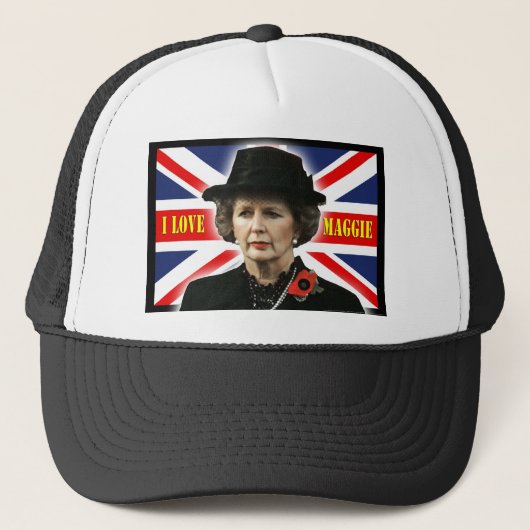 Margaret Thatcher I Love Maggie Trucker Pet (Voorkant)