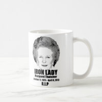 Margaret Thatcher Iron Lady Herdenking Koffie Mok