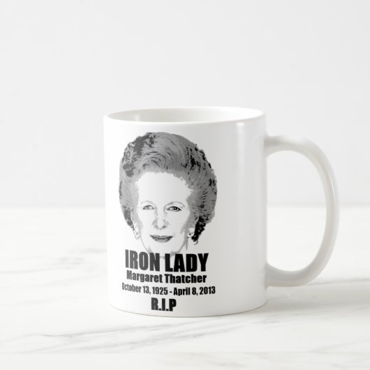 Margaret Thatcher Iron Lady Herdenking Koffie Mok (Rechts)