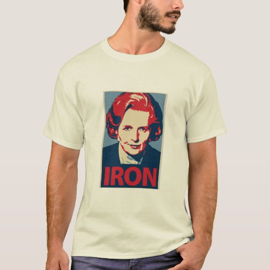 Margaret Thatcher Iron Lady Minimalist T T-shirt (Voorkant)