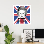 Margaret Thatcher Iron Lady R.I.P poster (Thuiskantoor)
