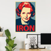 Margaret Thatcher "Iron"-Poster Poster (Thuiskantoor)