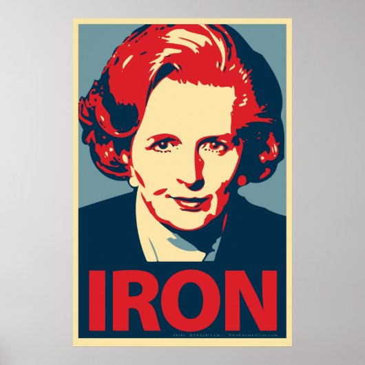 Margaret Thatcher "Iron"-Poster Poster (Voorkant)