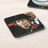 Margaret Thatcher minister-president Bier Onderzetter (Linkerzijde)