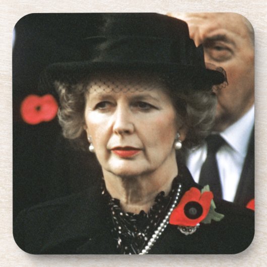 Margaret Thatcher minister-president Bier Onderzetter (Voorkant)