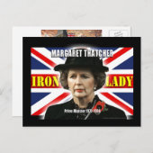 Margaret Thatcher minister-president Briefkaart (Voorkant / Achterkant)