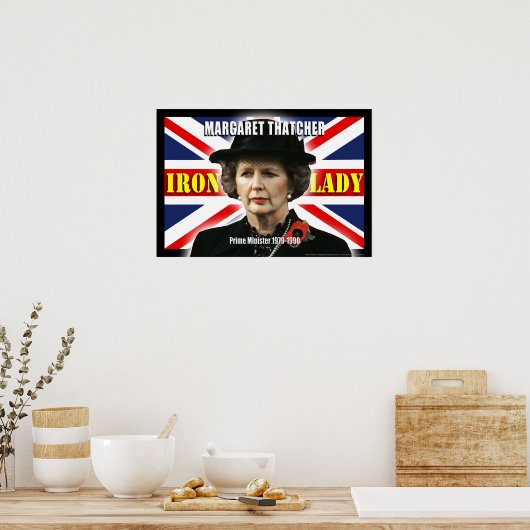 Margaret Thatcher minister-president Poster (Keuken)