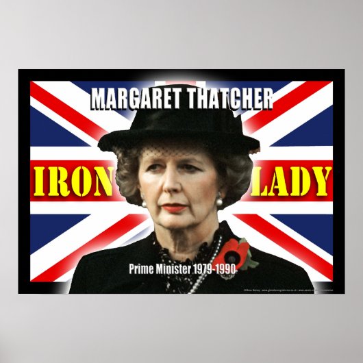 Margaret Thatcher minister-president Poster (Voorkant)
