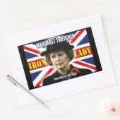 Margaret Thatcher minister-president Rechthoekige Sticker (Envelop)