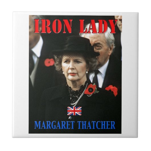 Margaret Thatcher minister-president Tegeltje (Voorkant)