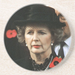 Margaret Thatcher minister-president Zandsteen Onderzetter