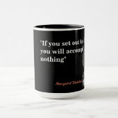 Margaret Thatcher over geliefd zijn Mok (Midden)