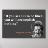 Margaret Thatcher over geliefd zijn Poster (Voorkant)