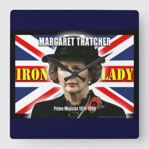 Margaret Thatcher Prime Minister Vierkante Klok