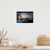 Margaret Thatcher Quote over het Poster van het so (Keuken)