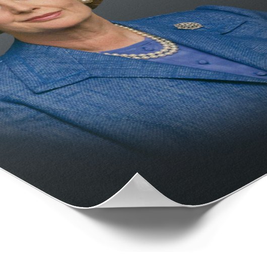 Margaret Thatcher Quote over het Poster van het so (Hoek)