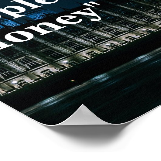 Margaret Thatcher Quote over het Poster van het so (Hoek)