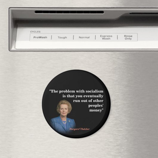 Margaret Thatcher Quote over het socialisme Magneet (Insitu (Vaatwasser))