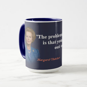 Margaret Thatcher Quote over het socialisme Mok