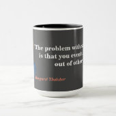 Margaret Thatcher Quote over het socialisme Mok (Midden)