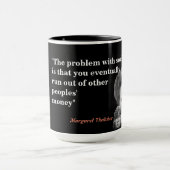 Margaret Thatcher Quote over het socialisme Mok (Midden)