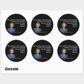 Margaret Thatcher Quote over het socialisme Ronde Sticker (Vel)