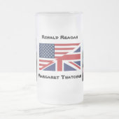 Margaret Thatcher & Ronald Reagan Matglas Bierpul (Center)