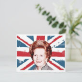 MARGARET THATCHER UNION JACK BRIEFKAART (Staand voorkant)