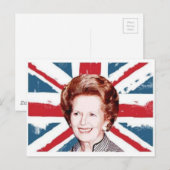MARGARET THATCHER UNION JACK BRIEFKAART (Voorkant / Achterkant)