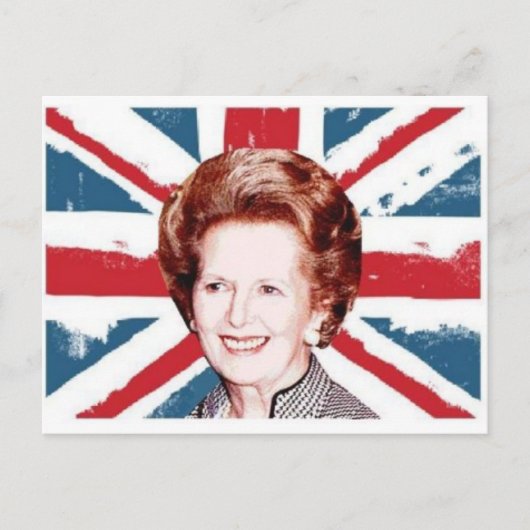 MARGARET THATCHER UNION JACK BRIEFKAART (Voorkant)