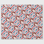MARGARET THATCHER UNION JACK CADEAUPAPIER (Vlak)