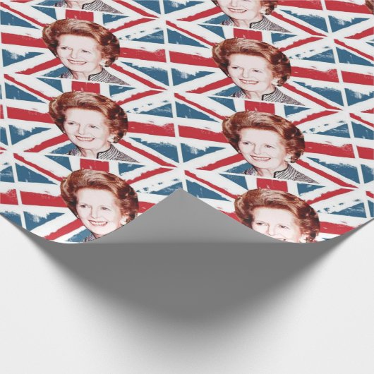MARGARET THATCHER UNION JACK CADEAUPAPIER (Hoek)