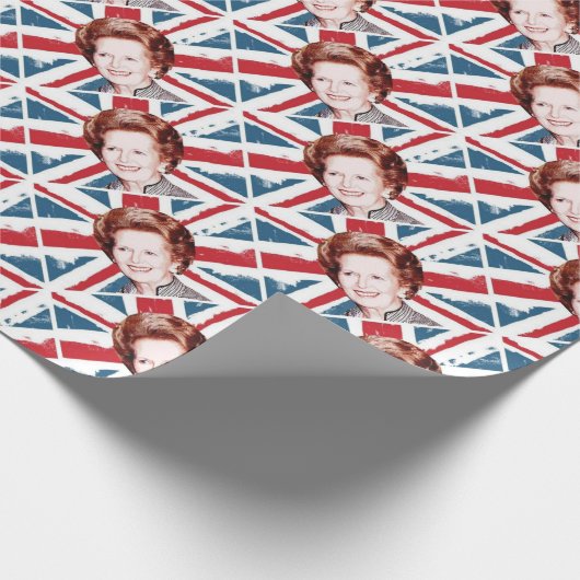 MARGARET THATCHER UNION JACK CADEAUPAPIER (Hoek)