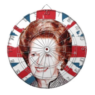 MARGARET THATCHER UNION JACK DARTBORD