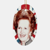 MARGARET THATCHER UNION JACK KERAMISCH ORNAMENT (Rechts)