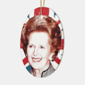MARGARET THATCHER UNION JACK KERAMISCH ORNAMENT (Links)