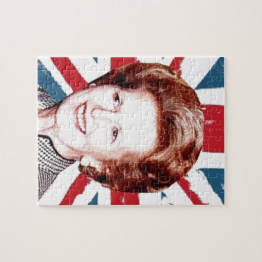 MARGARET THATCHER UNION JACK LEGPUZZEL (Horizontaal)