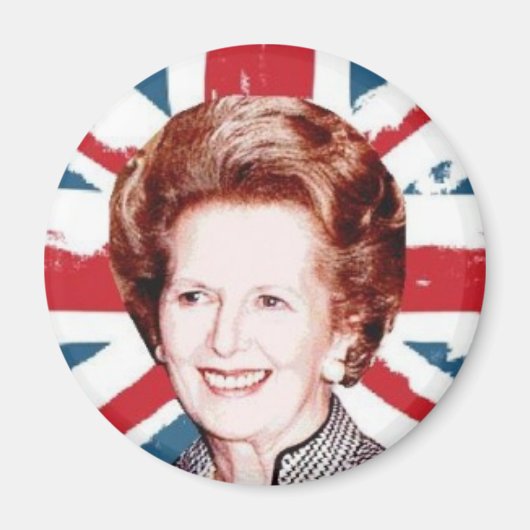 MARGARET THATCHER UNION JACK MAGNEET (Voorkant)