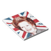 MARGARET THATCHER UNION JACK NOTITIEBLOK (Schuin)
