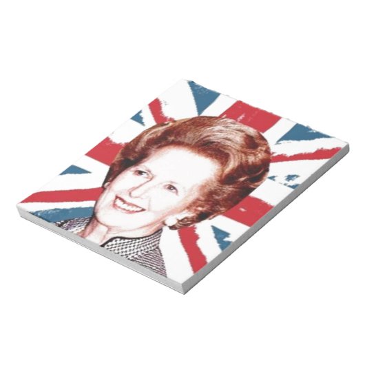 MARGARET THATCHER UNION JACK NOTITIEBLOK (Linkerzijde)