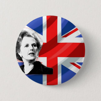 Margaret Thatcher Union Jack Ronde Button 5,7 Cm