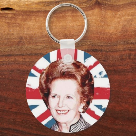 MARGARET THATCHER UNION JACK SLEUTELHANGER (Voorkant)