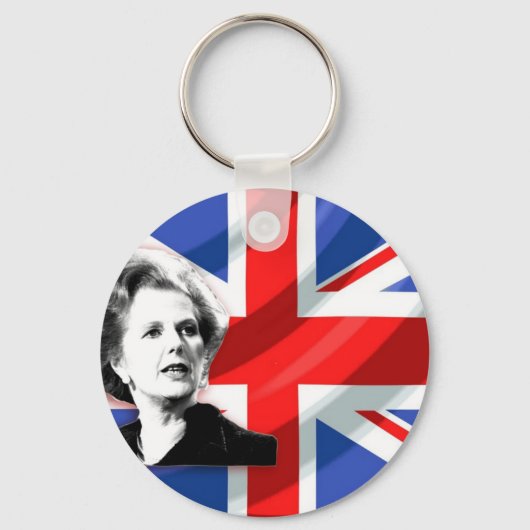 Margaret Thatcher Union Jack Sleutelhanger (Voorkant)
