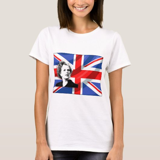 Margaret Thatcher Union Jack T-shirt (Voorkant)