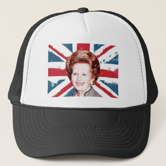 MARGARET THATCHER UNION JACK TRUCKER PET (Voorkant)
