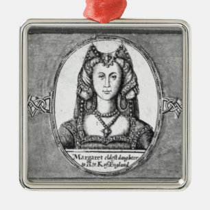 Margaret Tudor met twee van haar echtgenoten Metalen Ornament