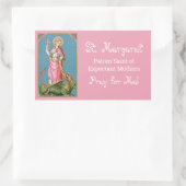 Margaret van Antioch (SAU 038) Rechthoekige Sticker (Tas)