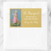 Margaret van Antioch (SAU 038) Rechthoekige Sticker (Tas)